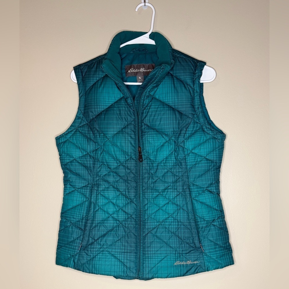 Eddie Bauer Women's Turquoise Quilted Vest
